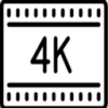 4k icon in Cute Outline Style 4k icon in Cute Outline Style